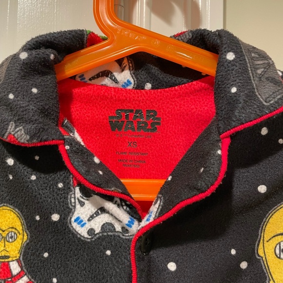 Star Wars Christmas Pajamas Kids Size XS/5/6 - Picture 3 of 5